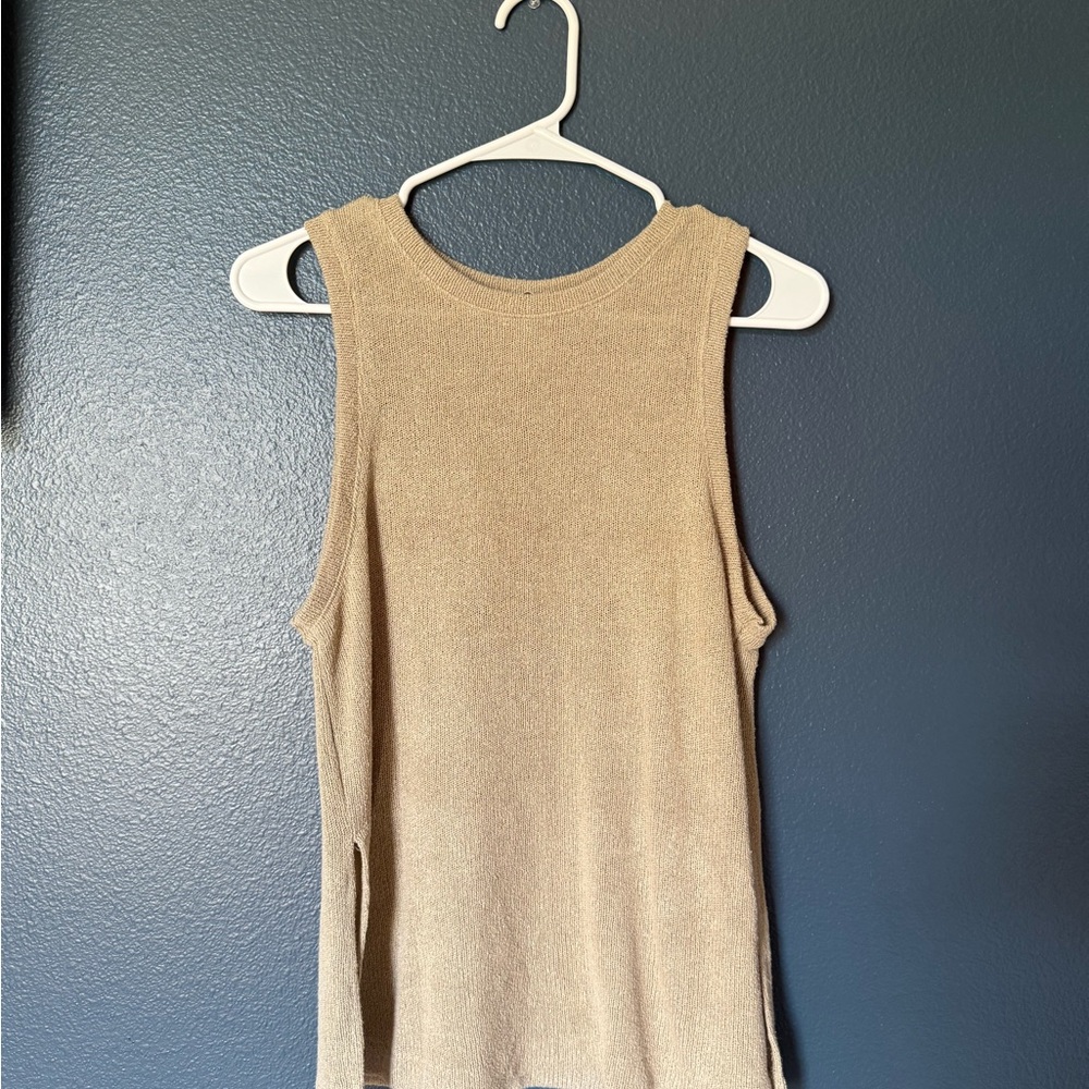 H&M Tan Sleeveless Tank Top